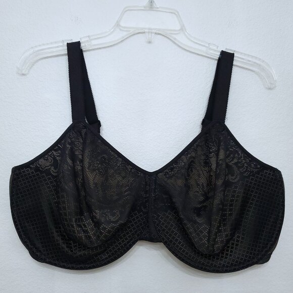 Wacoal #857210 Visual Effects Minimizer Underwire Floral Lace Bra Size 42H - Picture 2 of 12